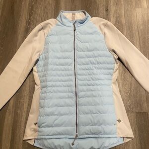 Peter Millar - Light Blue and Beige Puffer Jacket